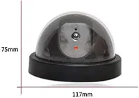 Муляж камери відеоспостереження (Купольна/Dome) з червоним LED, що миготить, Чорний — фото 5