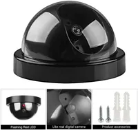Муляж камери відеоспостереження (Купольна/Dome) з червоним LED, що миготить, Чорний — фото 8