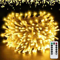 Вулична гірлянда 30 метрів (300 LED) з пультом та таймером, Що розширюється, IP44