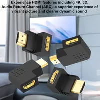 Кутові адаптери HDMI 90° та 270° (Набір 4 шт), 4K, Для настінного кріплення ТБ — фото 7