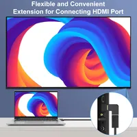 Угловые адаптеры HDMI 90° и 270° (Набор 4 шт), 4K, Для настенного крепления ТВ — фото 8