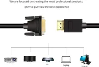 Переходник-кабель HDMI на DVI (Двунаправленный), 20 см, ANNNWZZD, 1080p — фото 2