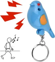 Keys Finder, Bird LED Whistle Key Finder Intelligent Voice Control Keychain (Blue) — фото 6