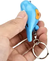 Keys Finder, Bird LED Whistle Key Finder Intelligent Voice Control Keychain (Blue) — фото 7