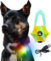 Светящийся LED маячок на ошейник для собак и кошек LaRoo (USB), Водонепроницаемый — фото 3