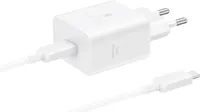 Fast Charging Adapter, USB-C Charger with 45W Fast Charging, Compatible with Other Manufacturers Devices, Includes Data Cable, White