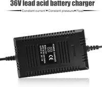 Electric Scooter Charger, Quad Electric Charger 36V Lead Battery Charger with 3 Pin Male Connector for Electric Scooter Bike. — фото 6