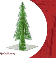 AZDelivery DIY 3D Christmas Tree Electronic Soldering Assemble Kit 7 Colour Flash Circuit LED Including E-Book! — фото 5