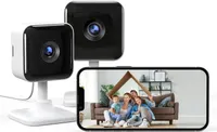 IP-камера видеонаблюдения GNCC 2K (3MP) внутренняя, Набор 2 шт, Wi-Fi, Няня, Ночное видение — фото 2