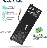 Аккумулятор для ноутбука Acer AP16M5J (Aspire 1 / 3 / 5), 37Wh, 7.7V, Оригинальное качество — фото 5