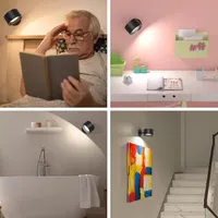 Настінний світильник Amicool (Бра) на акумуляторі, Магнітний 360°, Сенсорний — фото 4