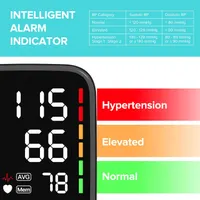 Medical Blood Pressure Monitors, Upper Arm Large Cuff Blood Pressure Machine for Home Use, Super Large 6.4” LED Display | Heart Rate Monito (Black) — фото 2