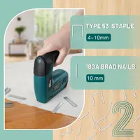 Аккумуляторный степлер-гвоздезабиватель NEU MASTER 4V (2-в-1), USB зарядка, Для мебели/декора