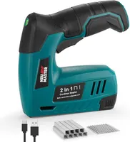 Акумуляторний степлер-цвяхозабивач NEU MASTER 4V (2-в-1), USB зарядка, Для меблів/декору — фото 2