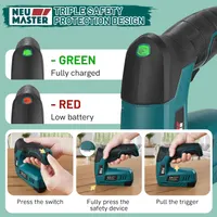 Акумуляторний степлер-цвяхозабивач NEU MASTER 4V (2-в-1), USB зарядка, Для меблів/декору — фото 7