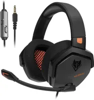 Ігрова гарнітура NUBWO N11 (3.5mm), Стерео навушники з мікрофоном для PS4/Xbox/PC, Помаранчеві — фото 2