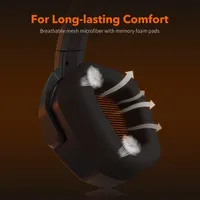 NUBWO PS4 Headset Xbox one Stereo Gaming Headphone with Noise Cancelling with in-line Control for PS4/Xbox 1/PC