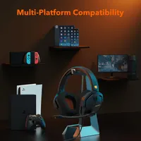 Игровая гарнитура NUBWO N11 (3.5mm), Стерео наушники с микрофоном для PS4/Xbox/PC, Оранжевые — фото 5