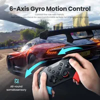 Геймпад беспроводной VOYEE для Nintendo Switch / Lite / OLED ( Pro Controller), Прозрачный — фото 2