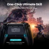 Геймпад бездротовий VOYEE для Nintendo Switch / Lite / OLED ( Pro Controller), Прозорий — фото 3