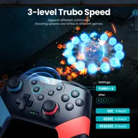 Геймпад бездротовий VOYEE для Nintendo Switch / Lite / OLED ( Pro Controller), Прозорий — фото 4