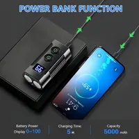Велофара передняя + задняя REHKITTZ 3300Lm (Power Bank 5000mAh), Дисплей, USB — фото 3