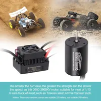 RC Brushless Motor ESC Combo: 3650 3900KV Brushless Motor and 60A ESC Combo Set Waterproof for 1/10 Remote Control Cars Trucks Off-Road Vehicle — фото 6