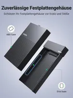 Внешний карман для HDD/SSD 2.5" UGREEN USB-C 3.1 Gen 2 (6Gbps), Прозрачный/Черный — фото 5