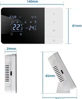 Розумний термостат для газового котла (Wi-Fi / Tuya), На батарейках/USB, Alexa/Google — фото 3