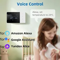 Умный термостат для газового котла (Wi-Fi / Tuya), На батарейках/USB, Alexa/Google — фото 4
