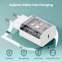 Зарядний пристрій USB-C 20W + Кабель Lightning (Комплект 2 шт), Для iPhone 11-14 — фото 7