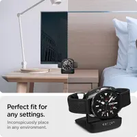 Підставка-докс для Samsung Galaxy Watch 6/5/4/3/Active, Spigen S352 Night Stand, Чорна — фото 4