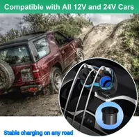 Cigarette Lighter Splitter: USB C 12V Car Charger Adapter 2 Socket Type C Multi 12 Volt Power Outlet 24V DC 80W with LED Voltmeter Switch 6.3A Dual USB Port for Mobile Cell Phone GPS Dash Cam — фото 9
