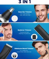 Триммер для носа и ушей 3-в-1 (USB-C), LED дисплей, Водонепроницаемый IPX7 — фото 4