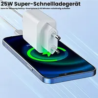 Набір зарядок 25W для Samsung (2 блоки + 2 кабелі 2.0м), Super Fast Charging, Білий — фото 2