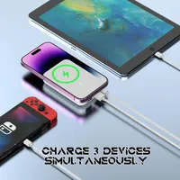 Магнітний Power Bank ISIX 10000mAh (MagSafe), PD 20W + QC 22.5W, Білий — фото 2