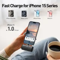 Міні Power Bank iWALK LinkPod USB-C (4800mAh), 20W PD, Для iPhone 15/Android, Чорний
