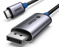 Кабель UGREEN USB-C to DisplayPort 1.4 (2 метри), 8K@60Hz / 4K@240Hz, Алюмінієвий