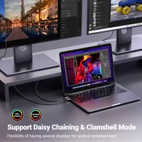 Кабель UGREEN USB-C to DisplayPort 1.4 (2 метри), 8K@60Hz / 4K@240Hz, Алюмінієвий — фото 5