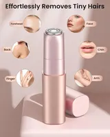 Женский мини-эпилятор для лица (Помада), USB зарядка, Безболезненный, 2 головки — фото 8