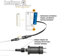 Адаптер питания вместо батареек AA (2 шт -> Сеть 220В), Hellum, Battery Eliminator — фото 2