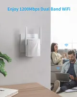 Підсилювач Wi-Fi сигналу (Репітер) BrosTrend AC1200, Dual Band 5GHz+2.4GHz, Ethernet — фото 6