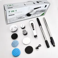 Електрична щітка для прибирання (Spin Scrubber) акумуляторна, 7 насадок, Телескопічна — фото 6