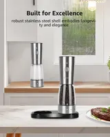 Electric Salt & Pepper Grinder Set, Large 5.3oz capacity, Adjustable Coarseness, Rechargeable — фото 8