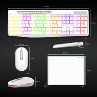 Беспроводной комплект Клавиатура + Мышь AD Advance (RGB подсветка), Тихий, Перезаряжаемый — фото 4