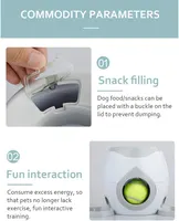 Automatic Dog Feeder Interactive Fetch and Treat Dispenser Toy - Pet Slow Feeder Increases IQ, Food Dispensing Ball, Slow Feed Bowl — фото 9