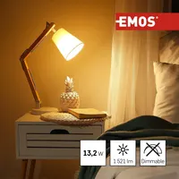 Лампа LED EMOS E27 14W ( 100W), Тепле біле, Набір 3 шт, 1521 Лм — фото 6