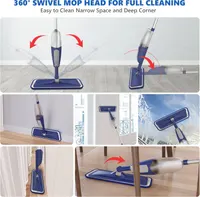 Швабра з розпилювачем (Spray Mop) + 4 мопа з мікрофібри, 550 мл, Для ламінату/плитки — фото 2
