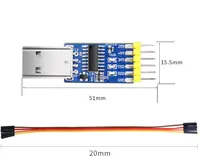Конвертер USB-UART 3-в-1 (TTL / RS232 / RS485), Чип CH340, Для Arduino/PLC — фото 4