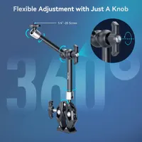 Универсальное крепление SMALLRIG Magic Arm 11" + Super Clamp (Краб), Для камеры/света